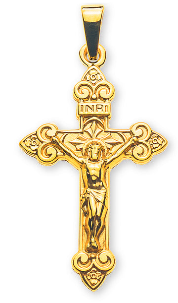 Kreuz Gelbgold 750 mit Christus H: 25 mm B: 16 mm