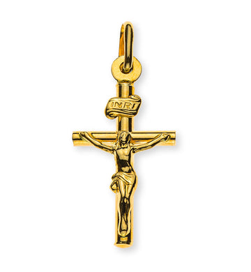 Kreuz Gelbgold 750 mit Christus H: 21mm B: 13mm