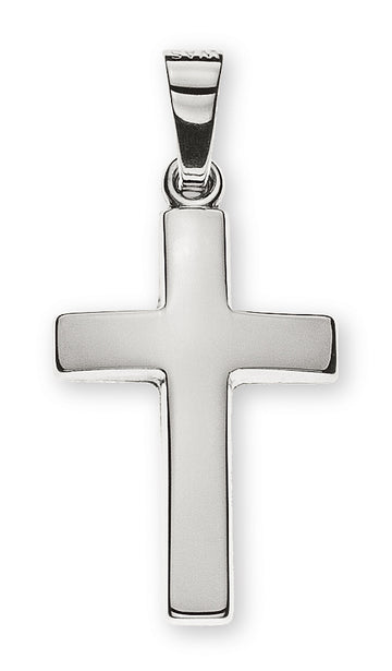 Balken-Kreuz Weissgold 585 H: 18mm B: 12mm