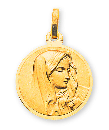 Medaille Dolorosa Gelbgold 750 14mm