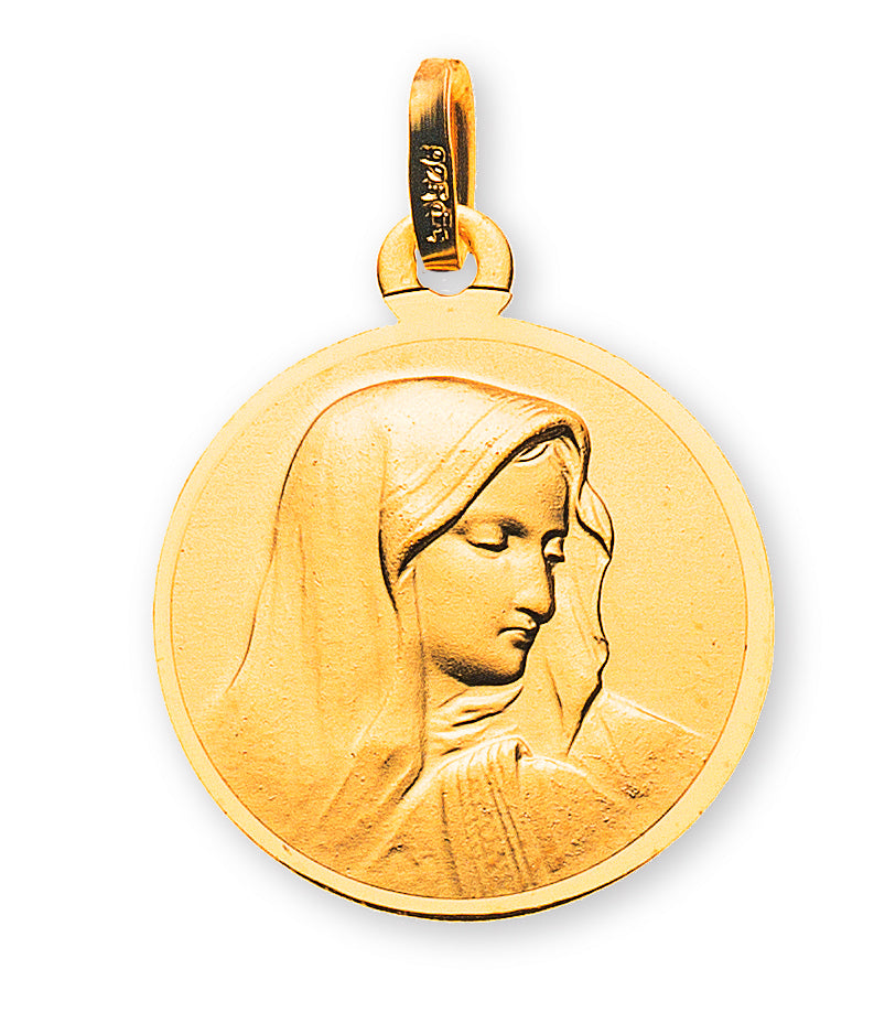 Medaille Dolorosa Gelbgold 750 16mm