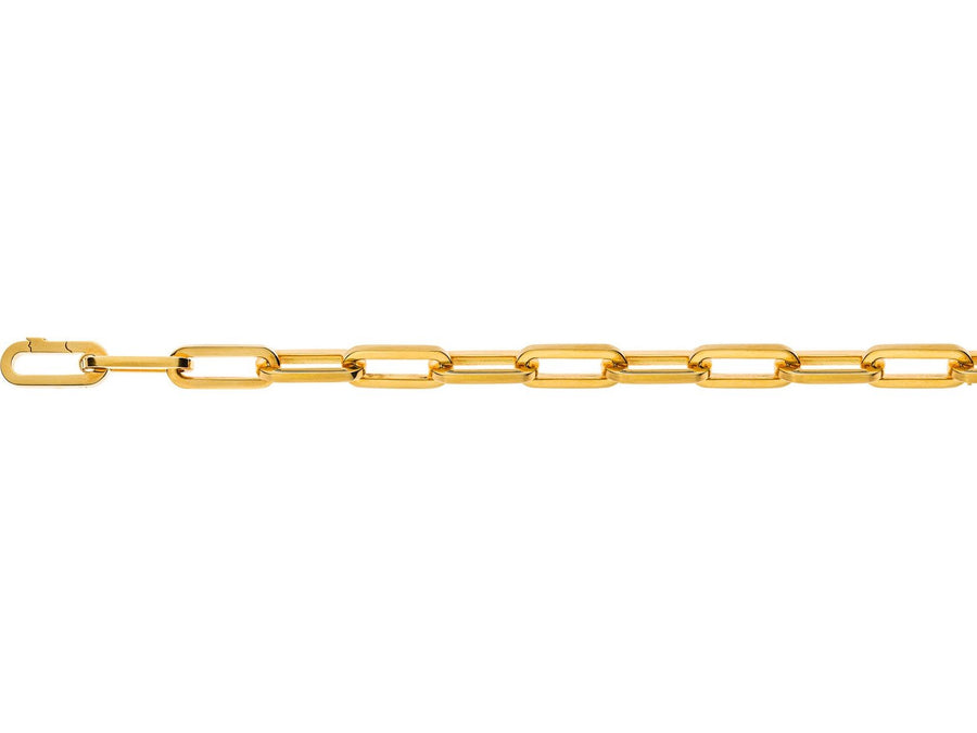 Armband Anker oval Gelbgold 750 Handarbeit 21.5cm