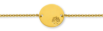 Bébé Bracelet Rundanker Gelbgold 585 14cm