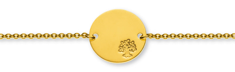 Bébé Bracelet Rundanker Gelbgold 585 14cm