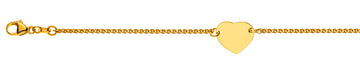 Bébé Bracelet Zopf diamantiert Gelbgold 750, 14cm