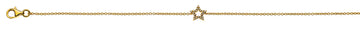 Bracelet 'Stern' Gelbgold 750 mit20 Brillanten H SI 0.07ct. 19cm