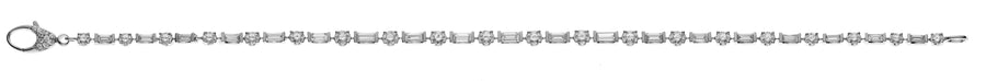 Bracelet Weissgold 750 18cm, mit 46 Brillanten H SI 1.25ct. und