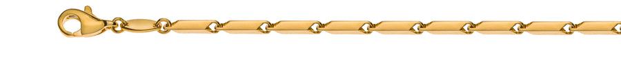 Collier Gelbgold 750 Fantasie, poliert, 1.6mm, 45cm