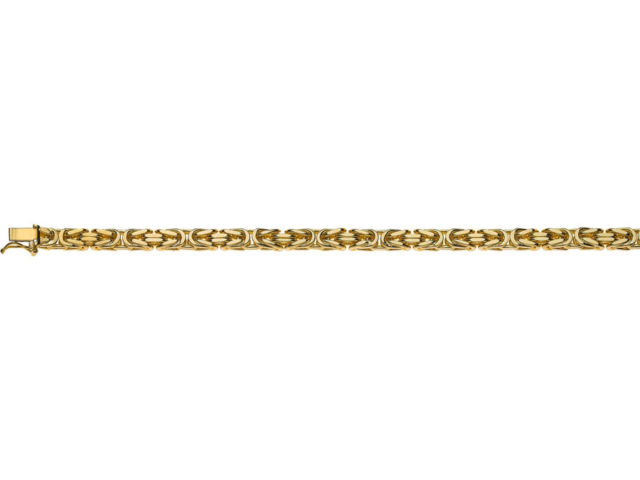 Bracelet Königskette klassisch Gelbgold 750 ca. 5.0mm 22cm