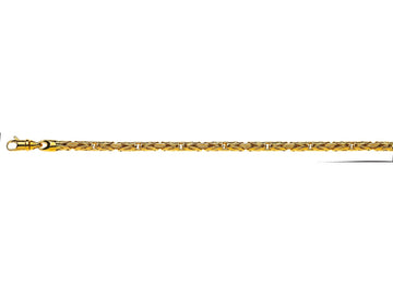 Collier Königskette Gelbgold 750,rund, 4.0mm, 50cm