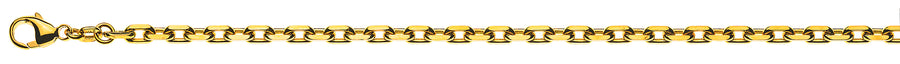 Anker 4-fach geschliffen Gelbgold 750 ca. 3.5mm 45cm