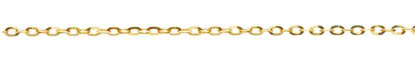 Anker oval diamantiert Gelbgold 750 ca. 1,7mm 45 cm