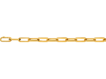 Collier Anker oval Gelbgold 750 Handarbeit 52cm