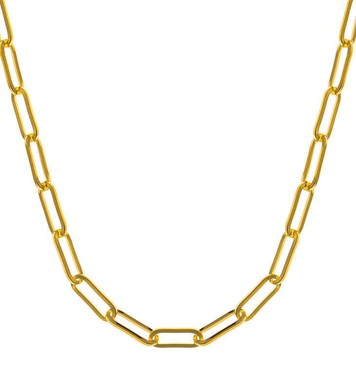 Collier Anker oval Gelbgold 750, 60cm