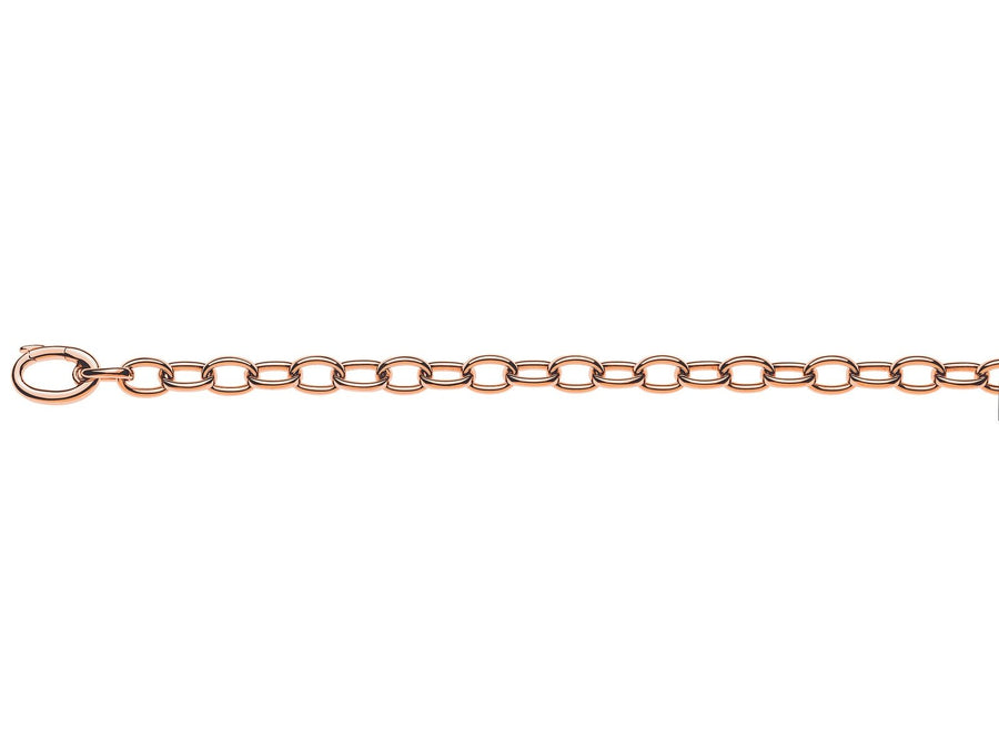 Collier Anker oval Rotgold 750 Handarbeit 45cm