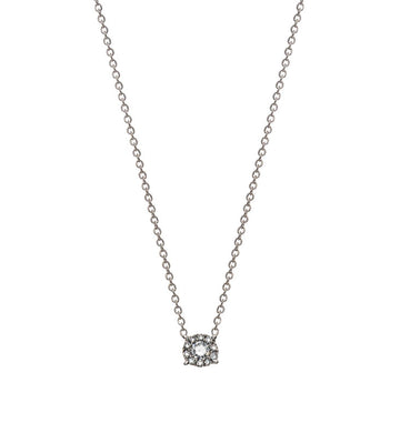 Collier Weissgold 750 45cm, mit 10 Brillanten H SI 0.03ct. und