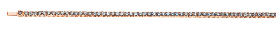 Bracelet Rotgold 750 mit 76 Brillanten H SI 4.60ct. 18cm