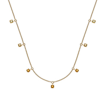 Collier Gelbgold 750 45cm mit 7 Anhängern