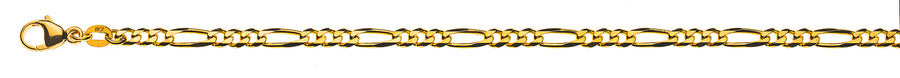 Figaro Gelbgold 750 ca. 3.4mm 60 cm