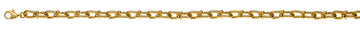 Collier Gelbgold 750, fantasie, halbmassiv, ca. 5.0mm, 45cm