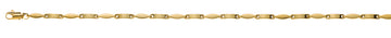 Collier Gelbgold 750, fantasie, halbmassiv, poliert, ca. 2.3mm, 45cm