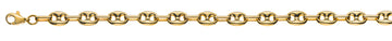 Collier Schiffanker Gelbgold 750 poliert, 6mm, 45cm