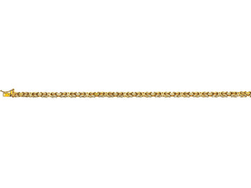 Bracelet Königskette klassisch Gelbgold 750 ca. 3.5mm 19cm