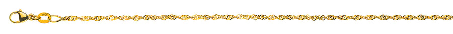 Singapur Gelbgold 375 ca. 1.5mm 40cm