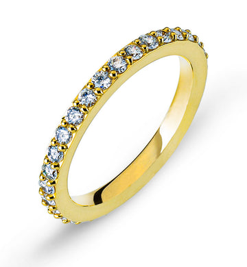 Eternity Ring Gelbgold Korn Fassung 750