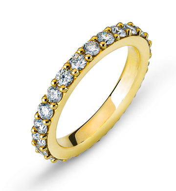 Eternity Ring Gelbgold Korn Fassung 750