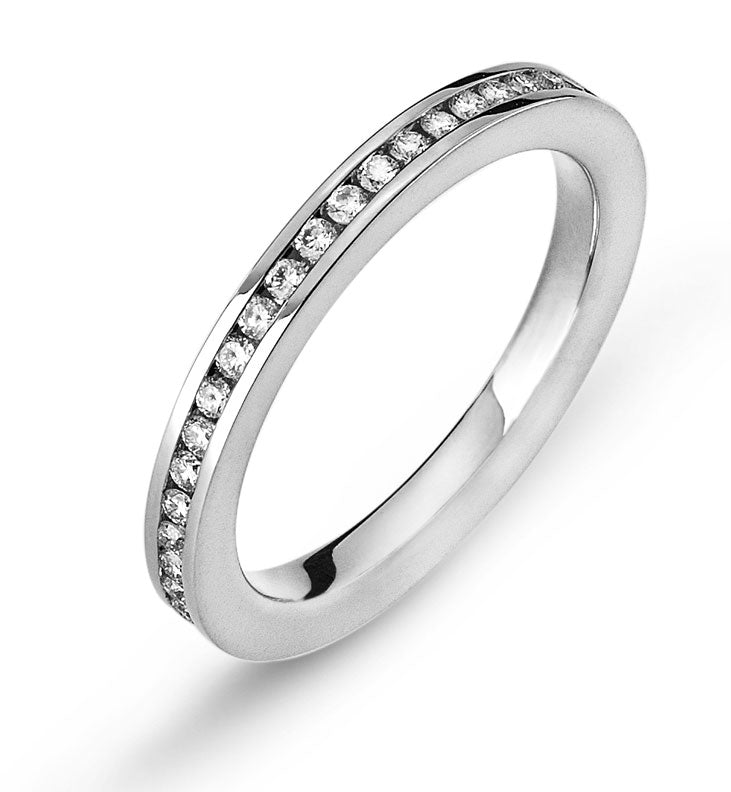 Eternity Ring Weissgold Kanal Fassung 750