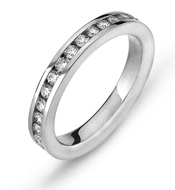 Eternity Ring Weissgold Kanal Fassung 750