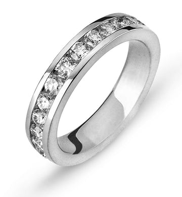 Eternity Ring Weissgold Kanal Fassung 750