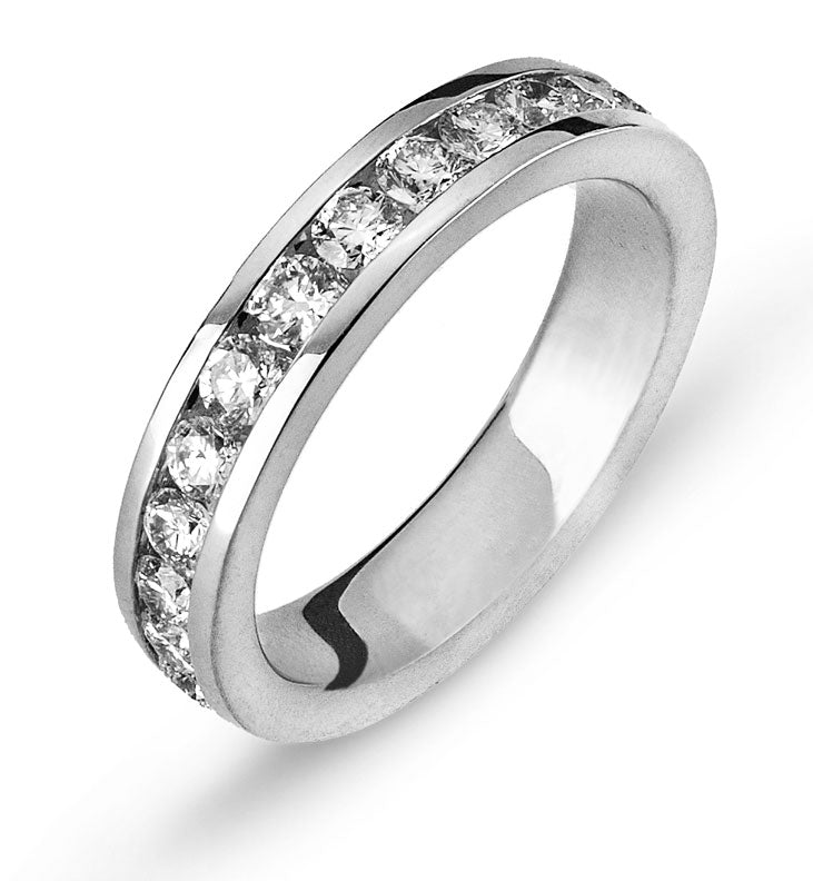 Eternity Ring Weissgold Kanal Fassung 750