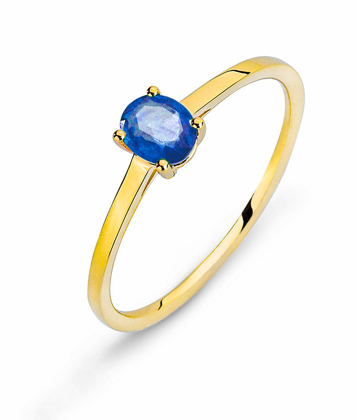 Ring Gelbgold 750 mit Safir 0.39ct.