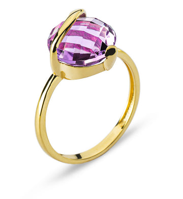 Ring Gelbgold 750 mit Amethyst