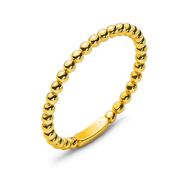 Ring Gelbgold 750 Beisteckring Kugeli, 1.65mm