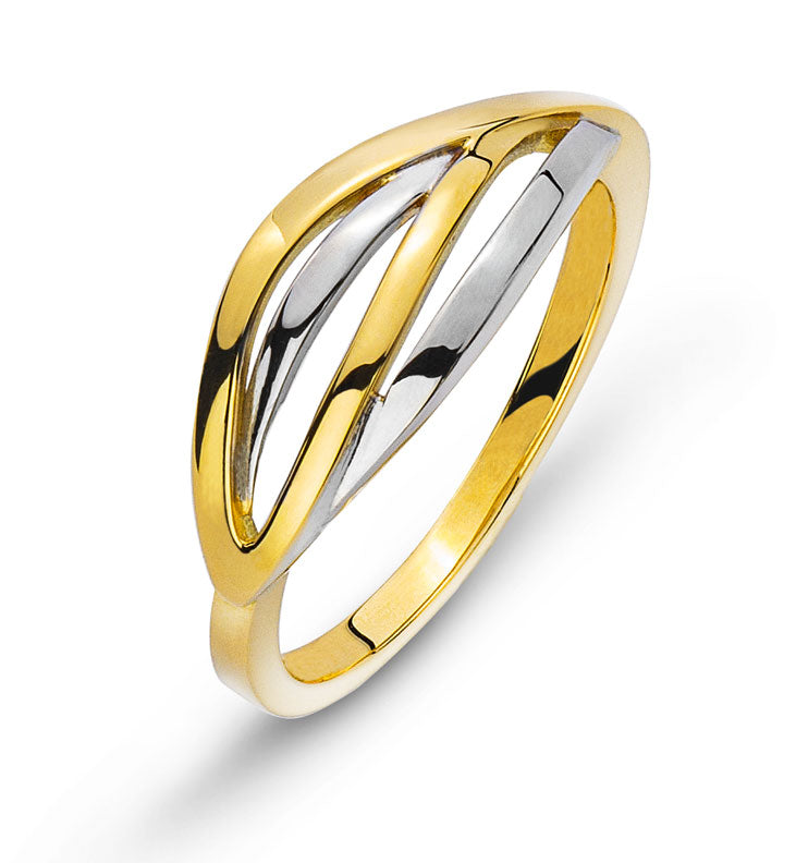 Ring Bicolor (Gelb-/Weissgold) 750